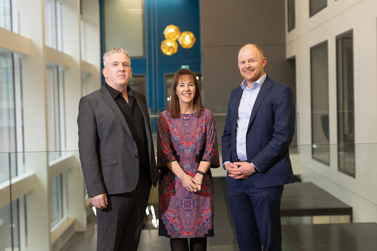 Pictured at the announcement of Bank of Ireland’s Begin Together Community Fund grants for 2024 are David Carroll, CEO, Depaul, Aine McCleary, Chief Customer Officer, Bank of Ireland Group and Nick Henderson, CEO Irish Refugee Council.