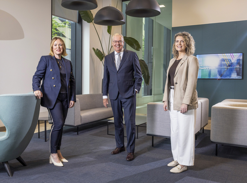 Pictured at the launch of the Irish Homebuilding Equity Fund fund are Rebekah Brady, Deputy Director, Head of Investment, ISIF; Ken McCullagh, CEO, Pearl; and Aishling Donnellan, Associate Director, Property Finance, Bank of Ireland.