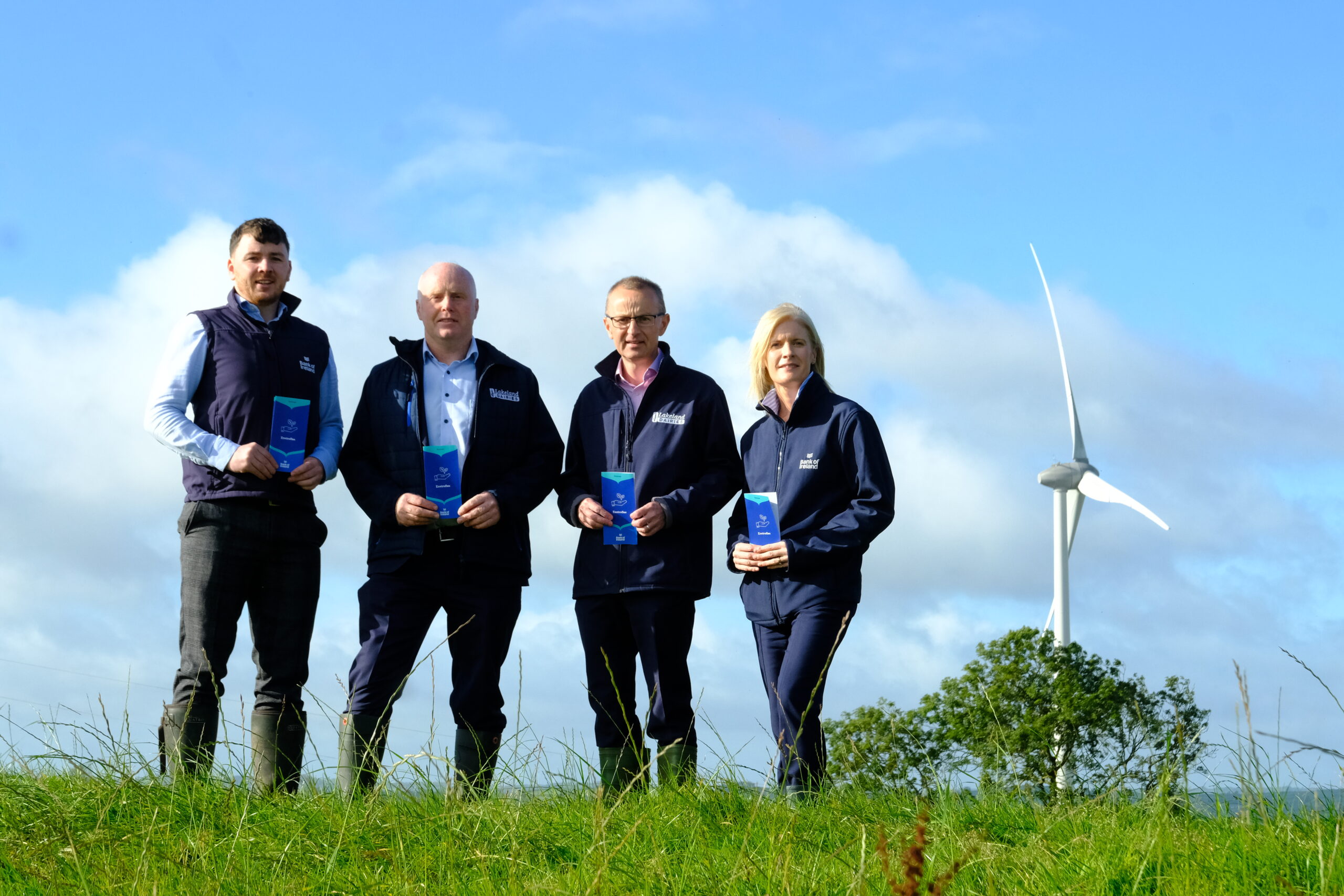 Pictured at the launch of Lakeland Dairies new Enviroflex partnership with Bank of Ireland are; Mark Glennon, Agri Development Manager, Bank of Ireland, Lakeland Dairies’ Chairperson Niall Matthews, Lakeland Dairies’ Chief Financial Officer Oliver McAllister and Lorraine Kavanagh, Business Relationship Manager, Bank of Ireland Cavan and Monaghan.