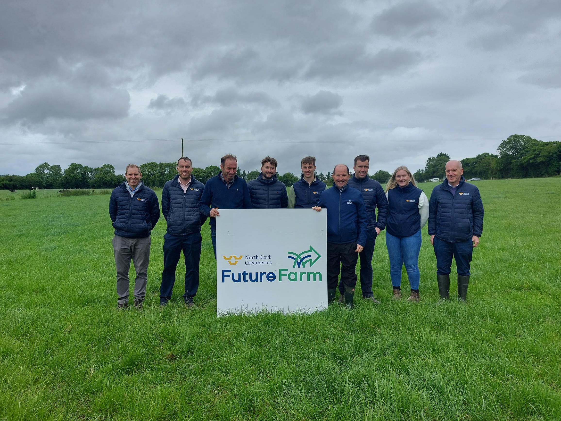 Pictured at the launch of North Cork Creameries new Enviroflex partnership with Bank of Ireland are; Jamie Curtin, Darren Deasy and Thomas O’ Donoghue (Chairman), North Cork Creameries; Kevin Maher, Dairy Industry Ireland; Sean Corcoran, North Cork Creameries; Pat Byrnes, Bank of Ireland Agri Development Manager; Luke Lynch, Norma O’ Gorman and Maurice O’ Connor, North Cork Creameries.