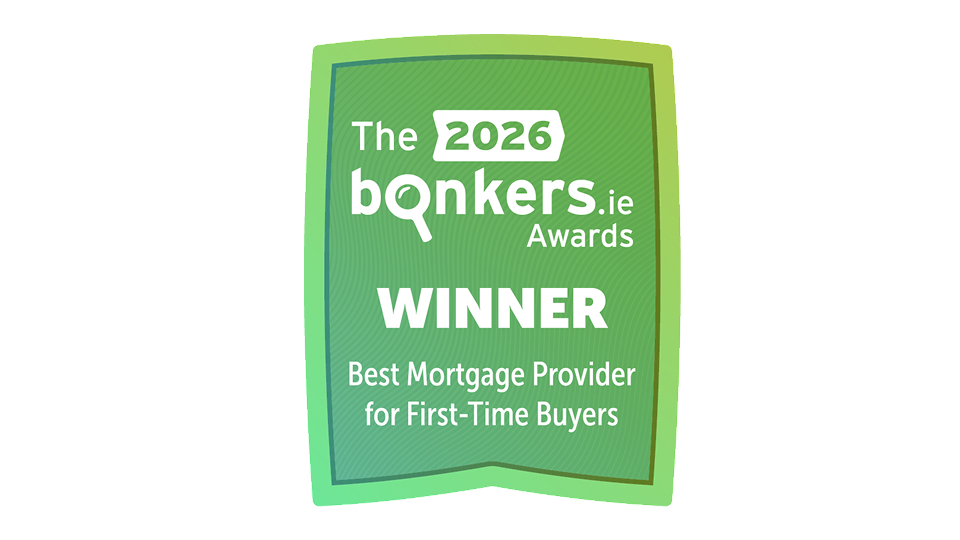 2026 bonkers.ie awards winner for best mortgage provider for first-time buyers.
